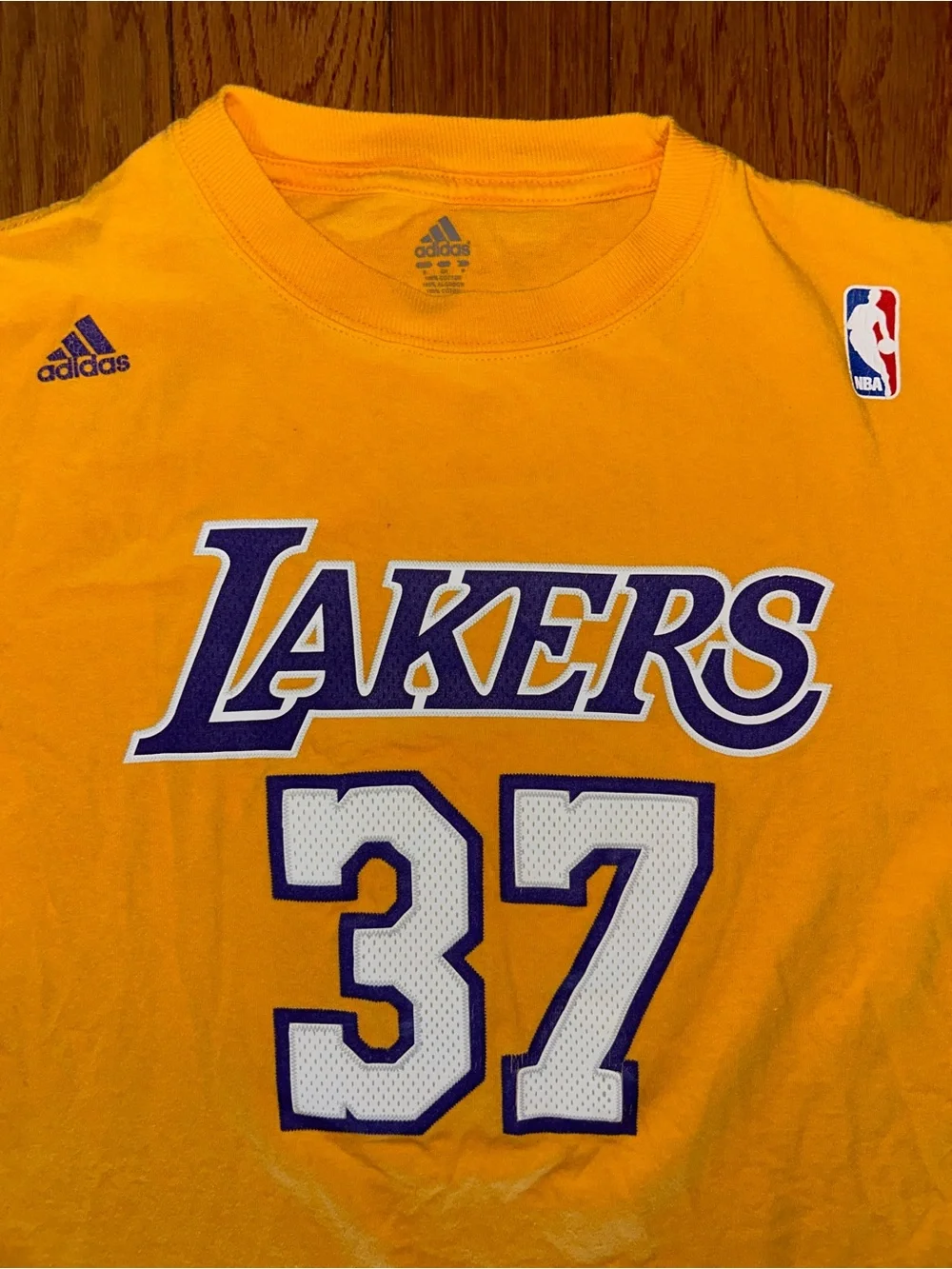 Ron Artest Los Angeles Lakers Adidas Sewn T-Shirt Size Small